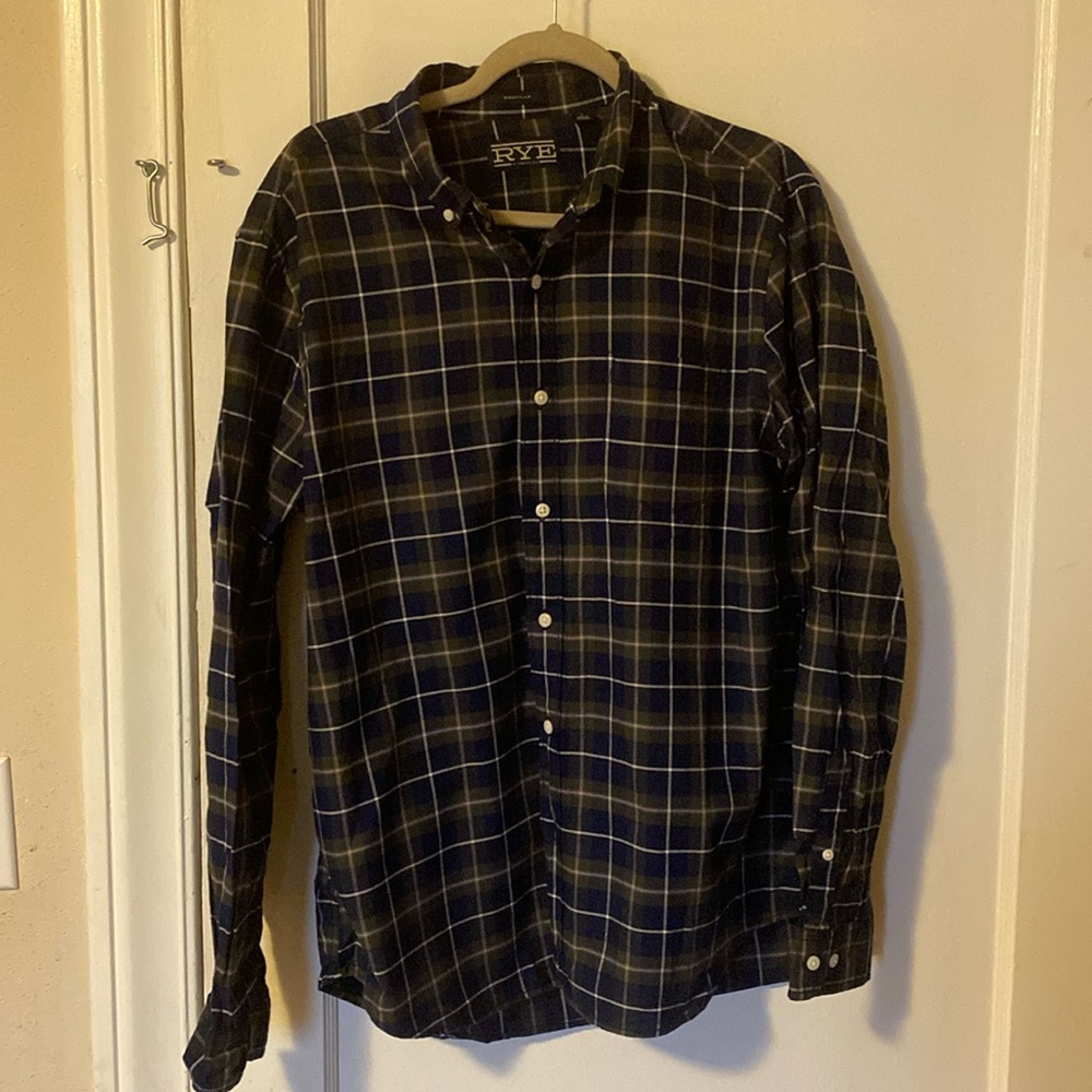 Rye Button Down Shirt - Men’s Large Regular Fit